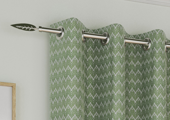 Aspen Eyelet, Green - Ready Made Curtains - Image 9